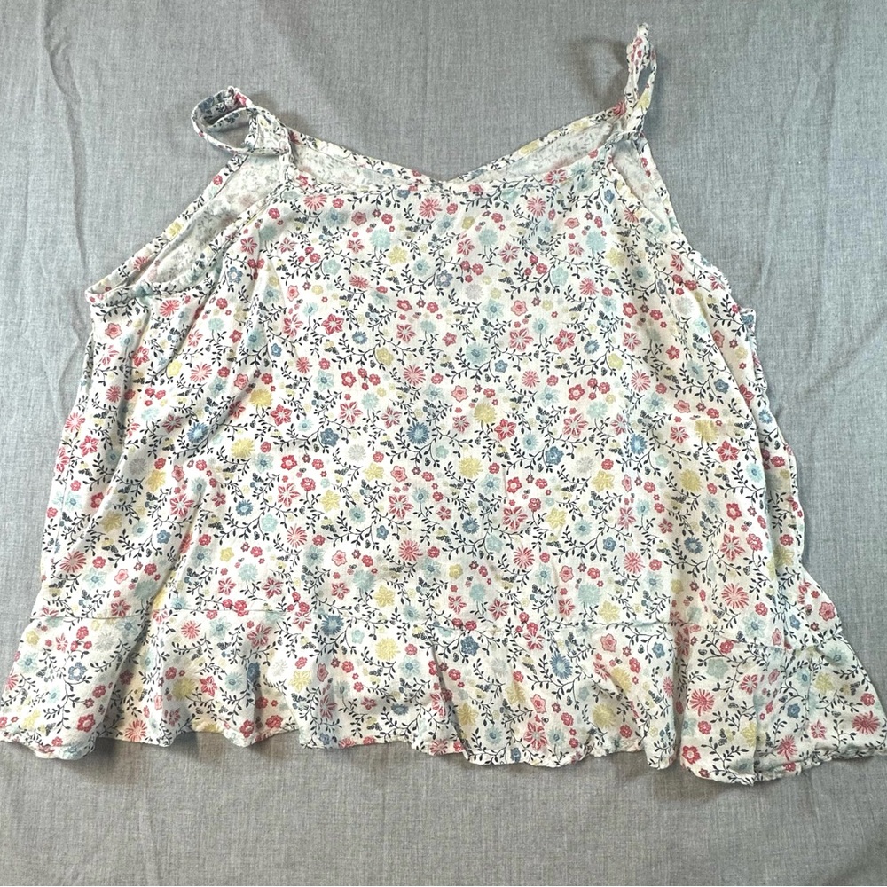 Sonoma Floral Camisole with Adjustable Tie - Picture 2 of 7